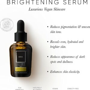 Citrus Boost Brightening Vegan Serum. Actives : Vitamin C, Kakadu Plum, Gensing Extract, Hyalronic Acid. FDA Approved