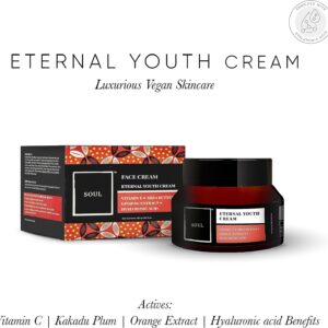 Eternal Youth Cream with Vitamin E, Shea Butter, Ginseng Extract, Hyaluronic Acid. FDA Approved