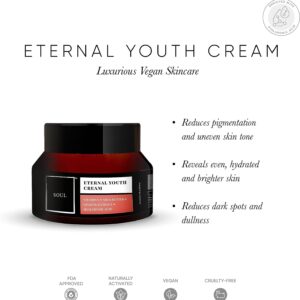 Eternal Youth Cream with Vitamin E, Shea Butter, Ginseng Extract, Hyaluronic Acid. FDA Approved